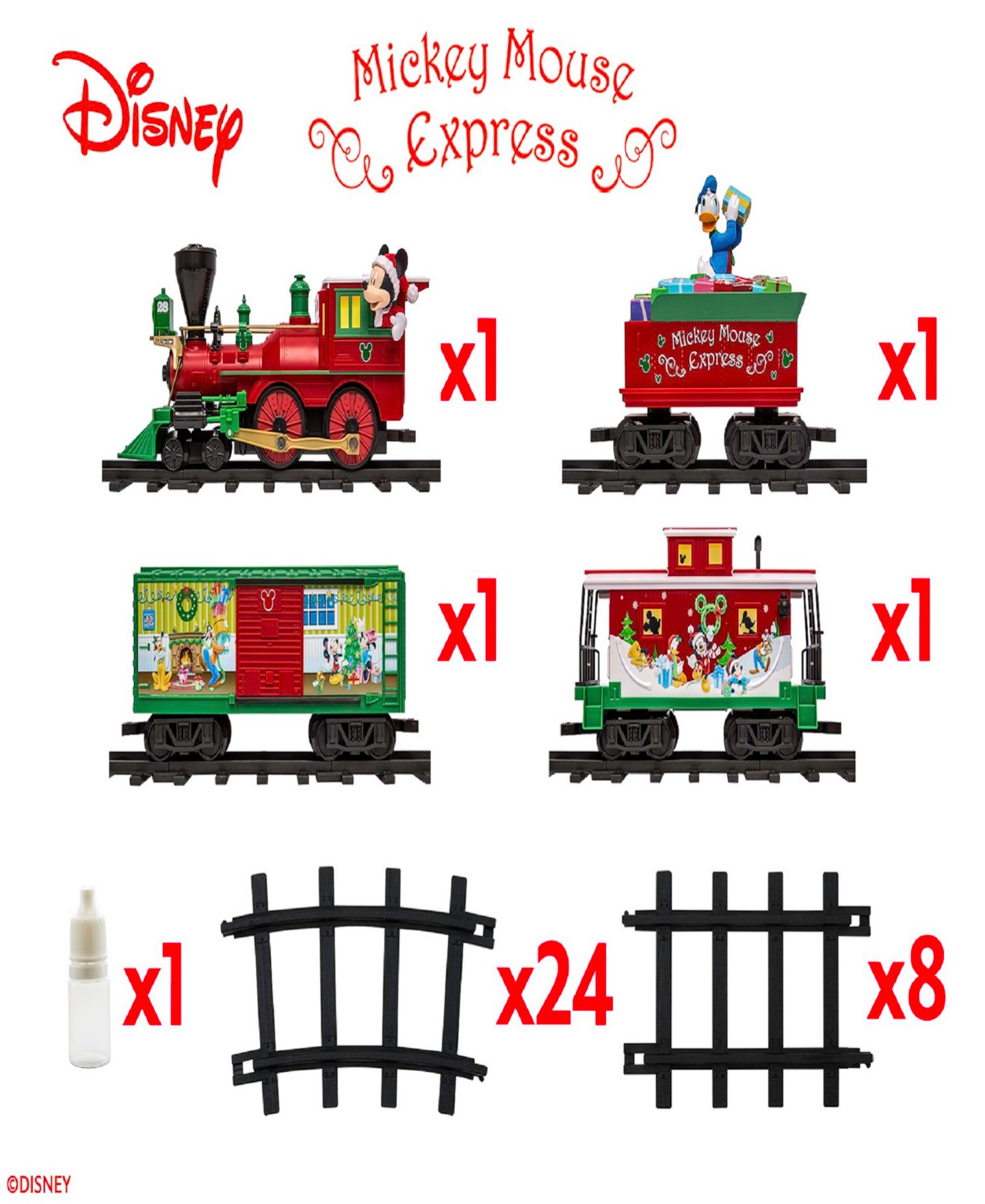 Детские игрушки Lionel Disney Mickey Mouse Express Ready to Play Train Set with Bluetooth — фото 2