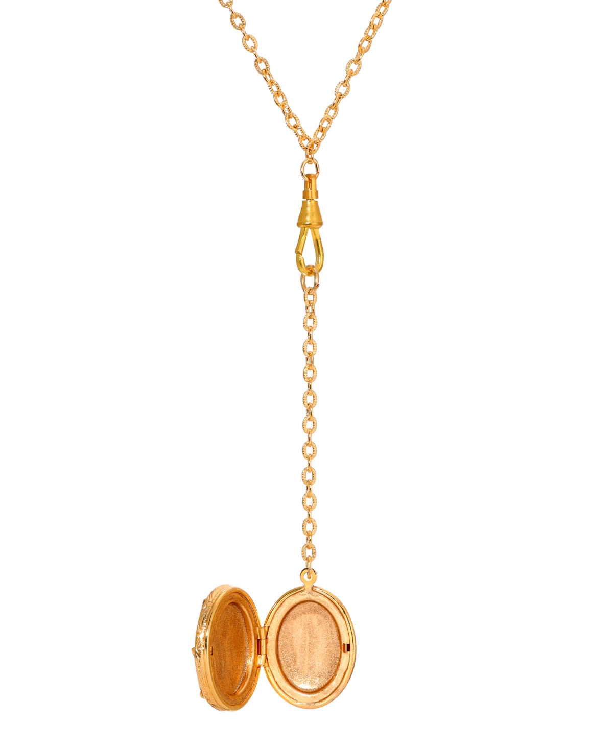 2028 ENAMEL DOUBLE CAT LOCKET NECKLACE 