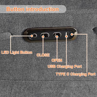 Power Reclining Glider with Speaker, Lights, and Storage