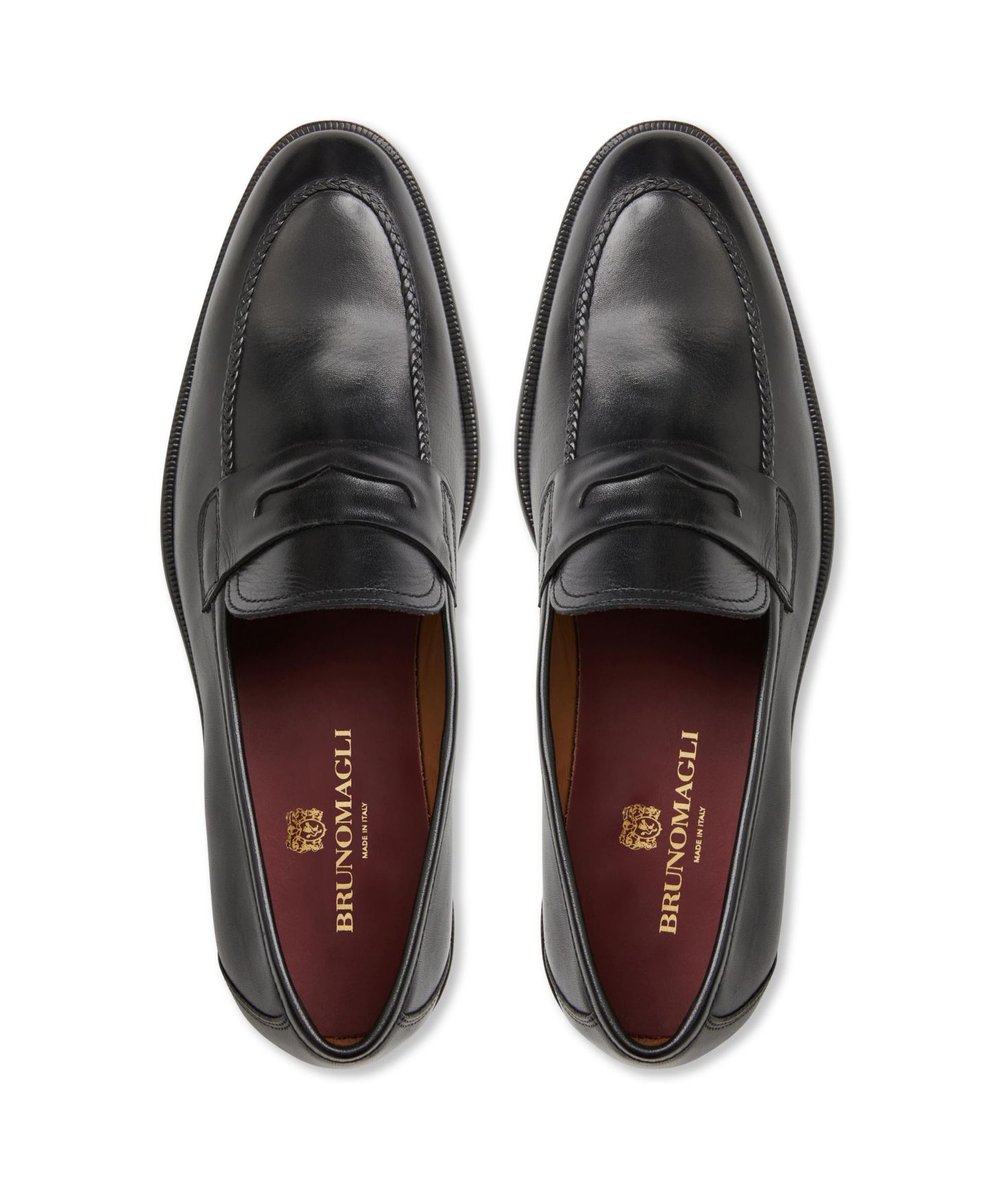 Мужские туфли Bruno Magli Arden Dress Loafer, цвет: Чёрный — фото 5