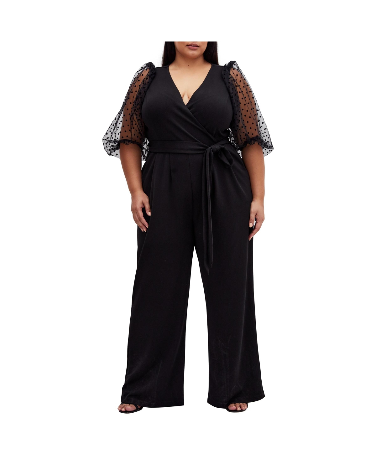 Plus Size Asher 3/4 Jumpsuit - Black