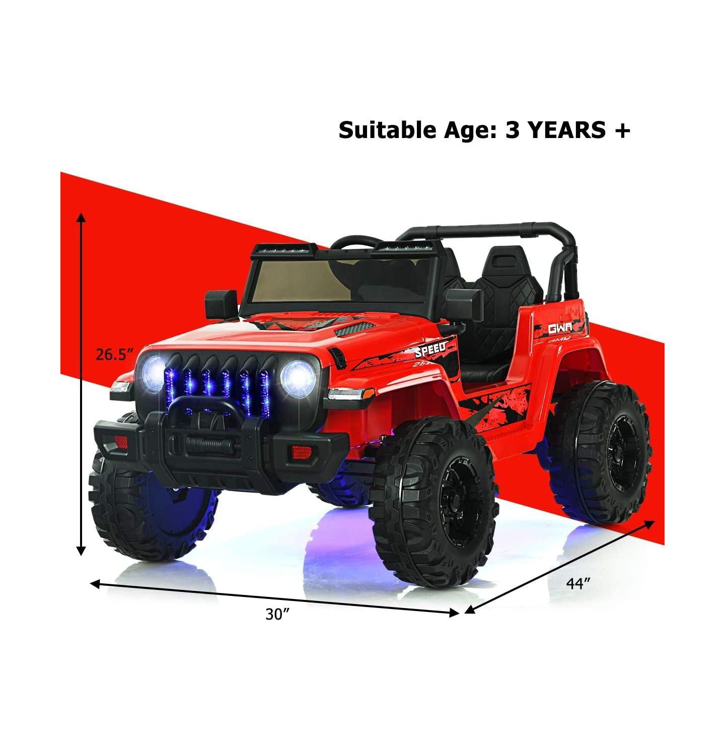 Детская игрушка HONGGE 12V Ride-On Jeep with 2.4G Remote Control and Bluetooth Music, Ages 3-8 — фото 2