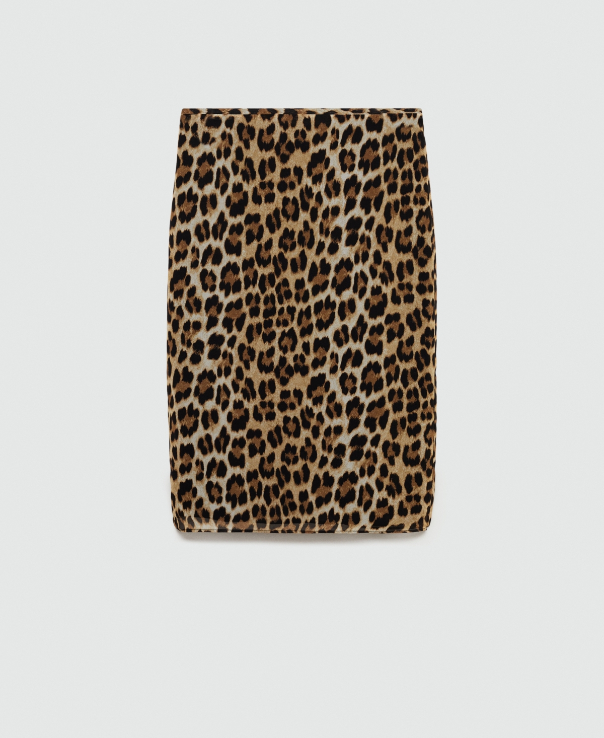 Mango Women's Leopard Midi Skirt In Brown