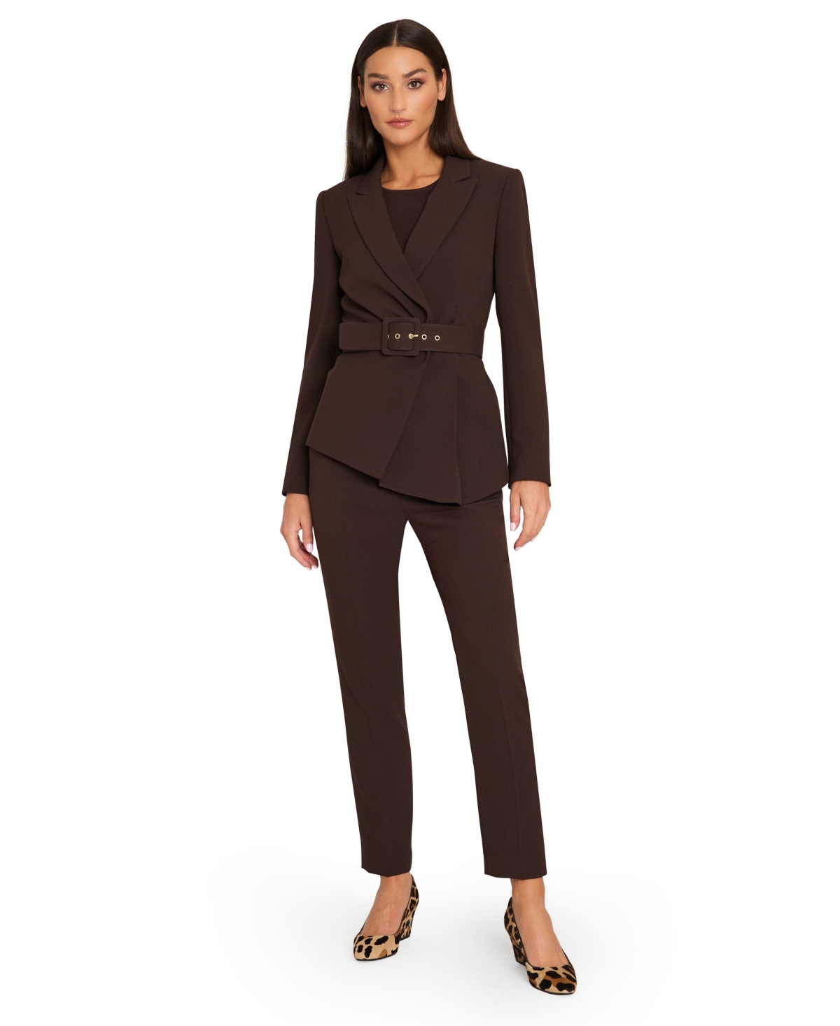 Tahari Asl Women's Mid-Rise Ankle Pants