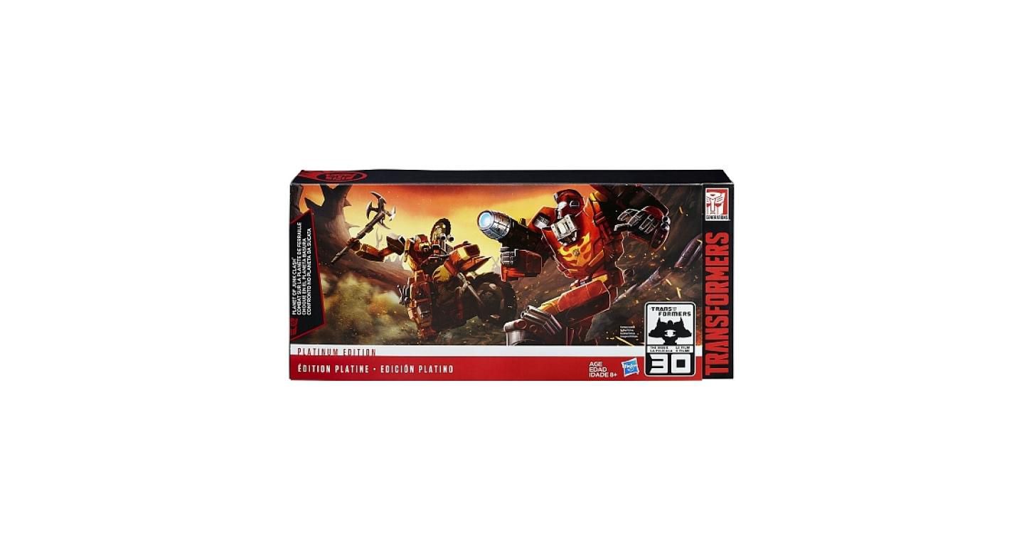 Детские фигурки Transformers Planet of Junk Clash Set of 3 Figures Platinum Edition — фото 2