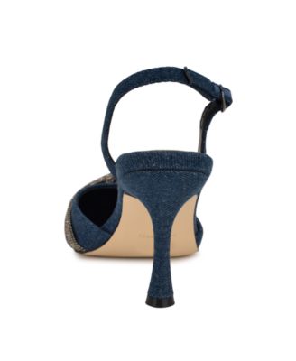 Women's Deby Embellished Slingback Stiletto Pumps