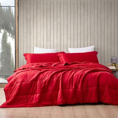 Menopleasing - Oversized Cooling Comforter Set - Barbados Cherry , Queen