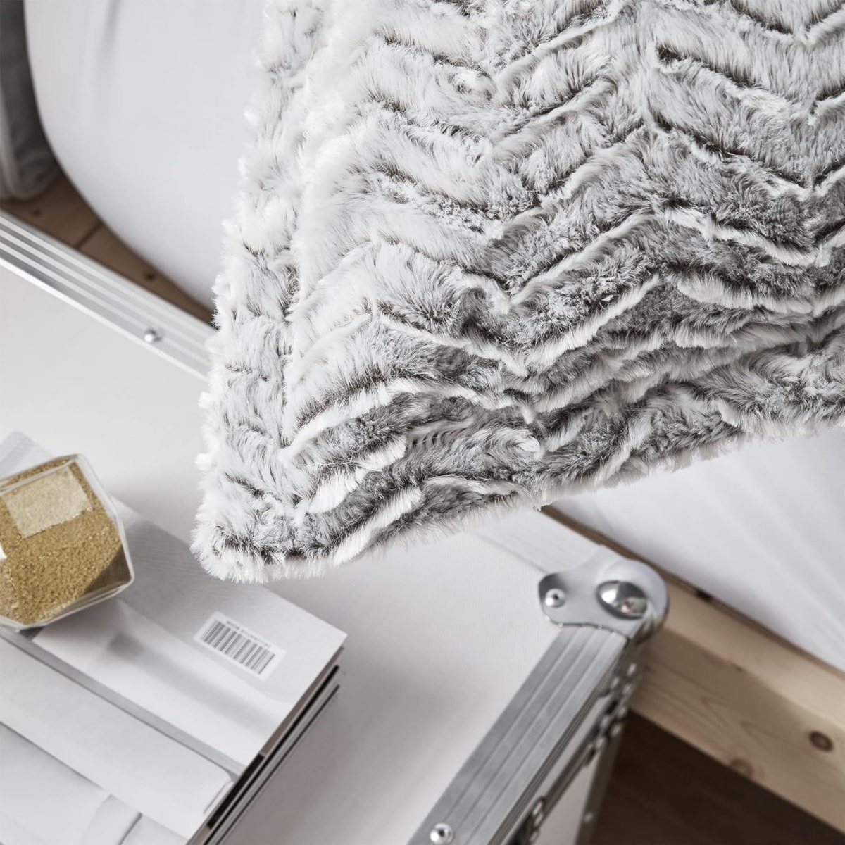 Peak of Cozy - Coma Inducer Oversized Comforter Set - Chevron Frosted Espresso