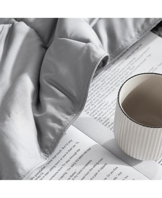 Menopleasing - Oversized Cooling Comforter Set - Ultimate Gray , Queen