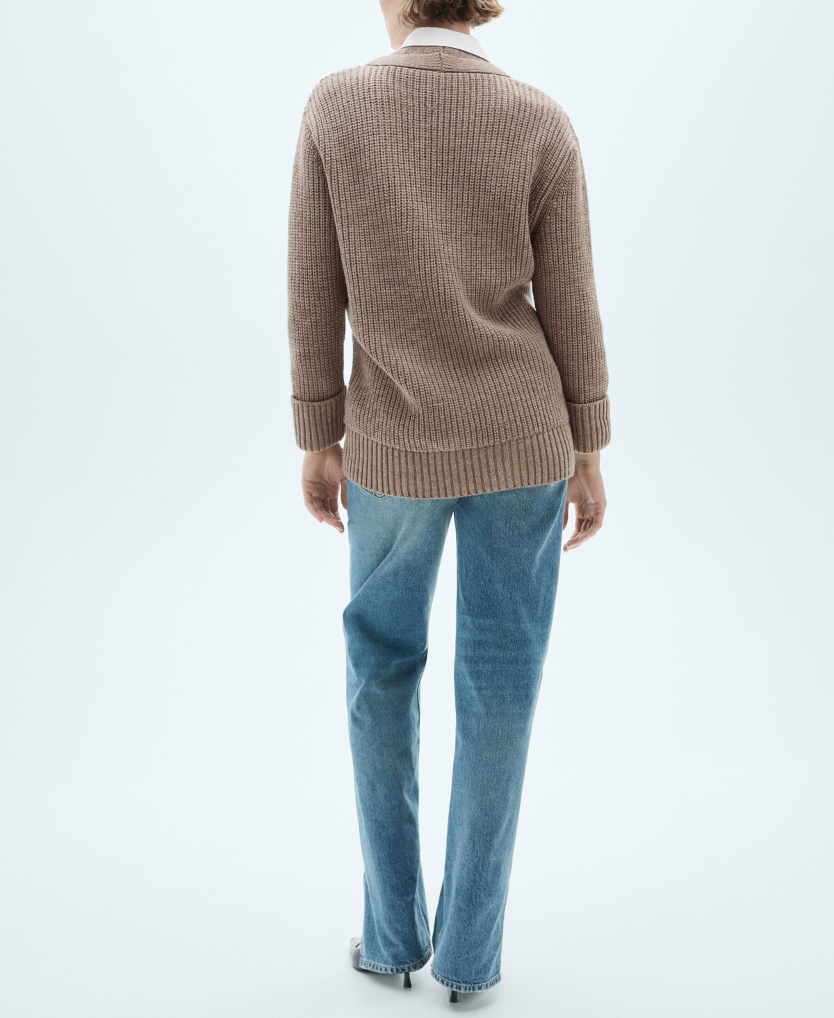 Mango Women's Buttons Detail Oversized Cardigan