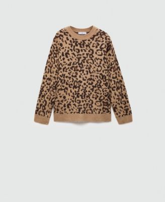 Macy's leopard sweater best sale