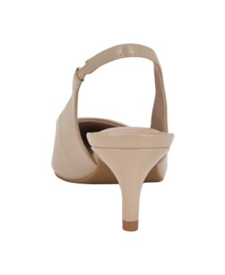 Women's Dainty Kitten Heel Slingback Pumps