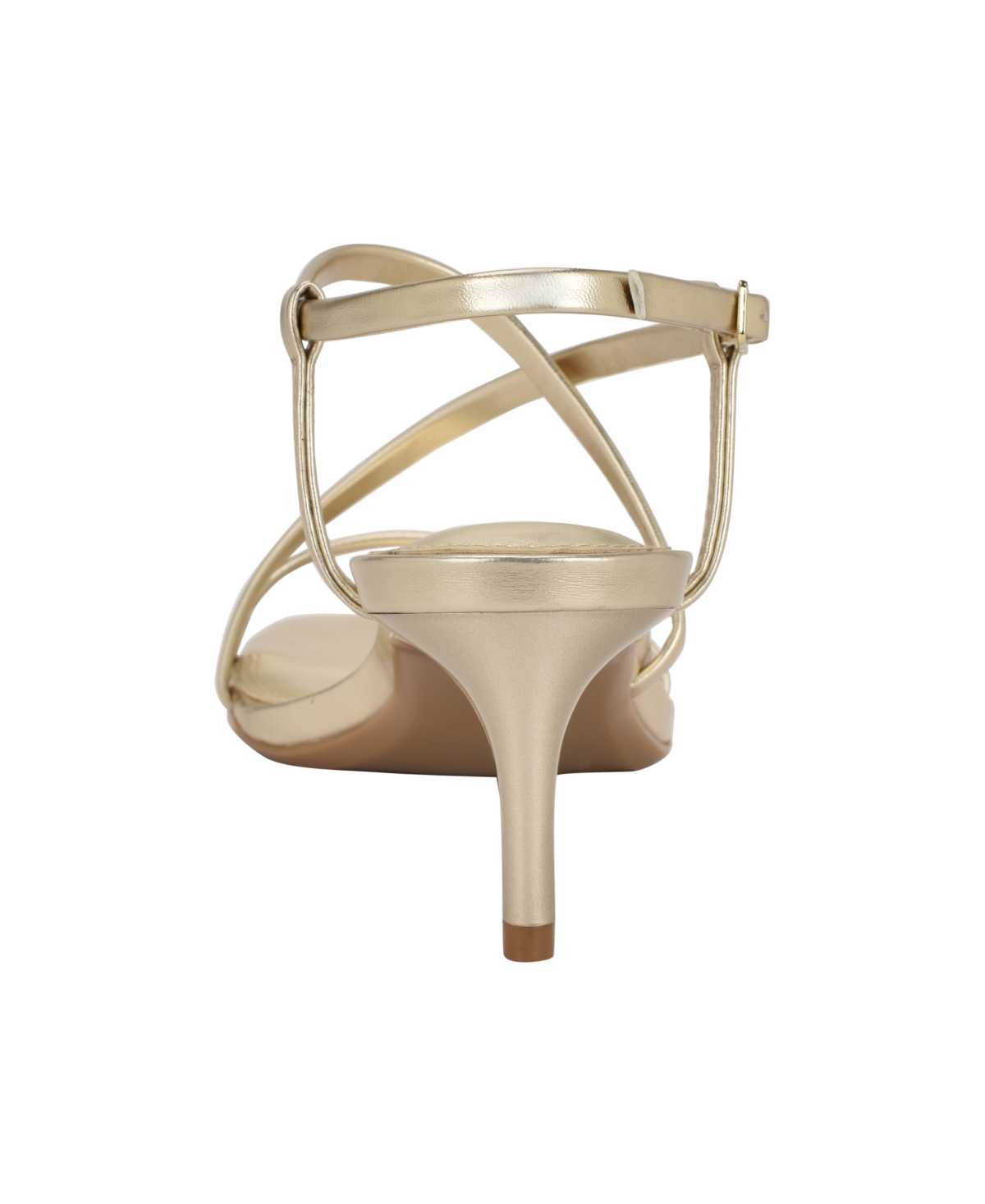 Calvin Klein Ishaya Ankle Strap Sandal In Gold