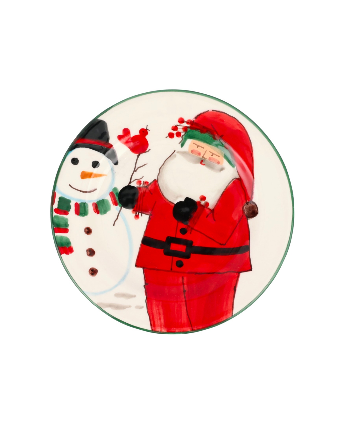 Old St. Nick 2024 Limited Edition Salad Plate - Red
