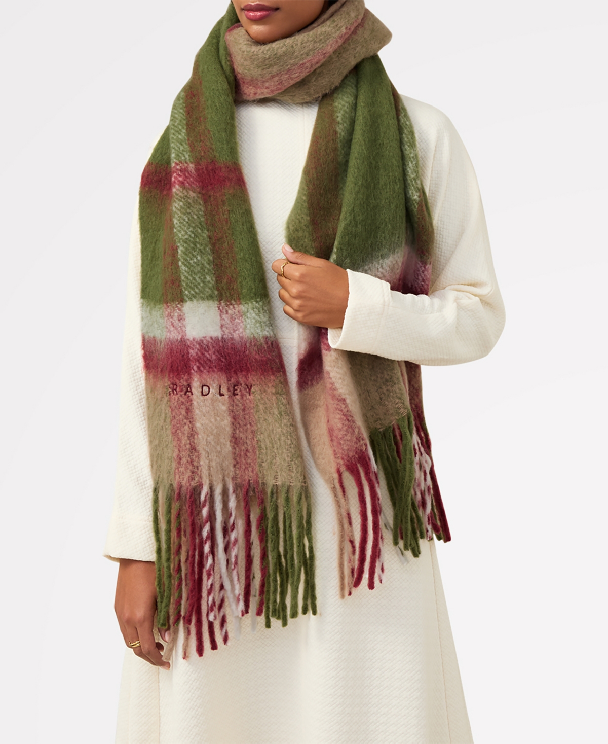 RADLEY LONDON FLUFFY CHECK SCARF 