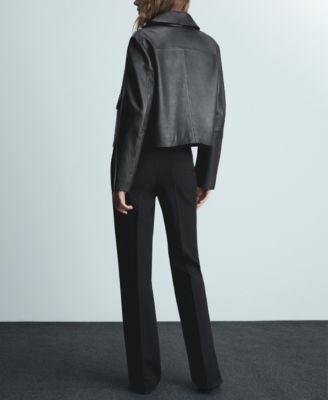 Women's Satin Pleated Pants