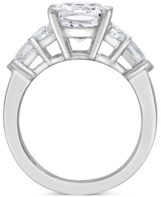 IGI Certified Lab Grown Diamond Cushion-Cut Five Stone Engagement Ring (3-3/4 ct. t.w.) in 14k White, Yellow or Rose Gold