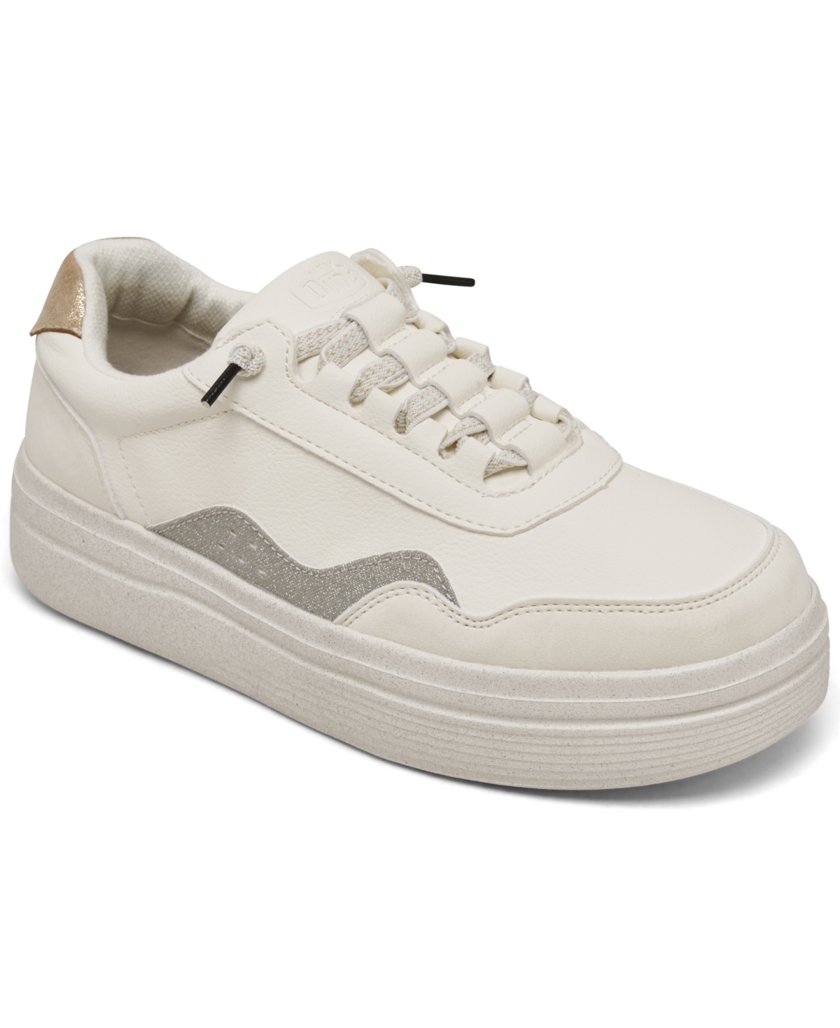 HEY DUDE WOMEN'S HUDSON LIFT METALLIC CASUAL SNEAKERS FROM FINISH LINE 