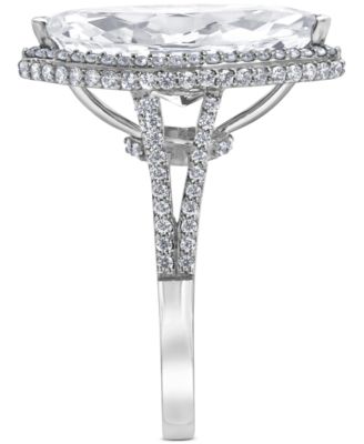IGI Certified Lab Grown Diamond Marquise Halo Engagement Ring (5-5/8 ct. t.w.) in 14k White, Yellow or Rose Gold
