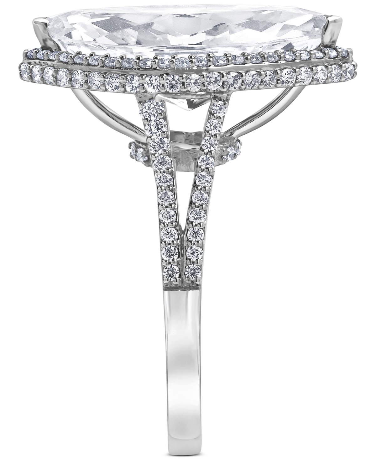 Badgley Mischka Igi Certified Lab Grown Diamond Marquise Halo Engagement Ring (5-5/8 Ct. T.w.) In 14k White, Yellow In White Gold