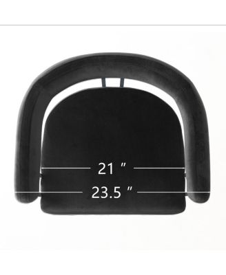 Set of 3 Modern Velvet Counter Stools,Armrest Counter Chairs for Kitchen with 3 Legs Design