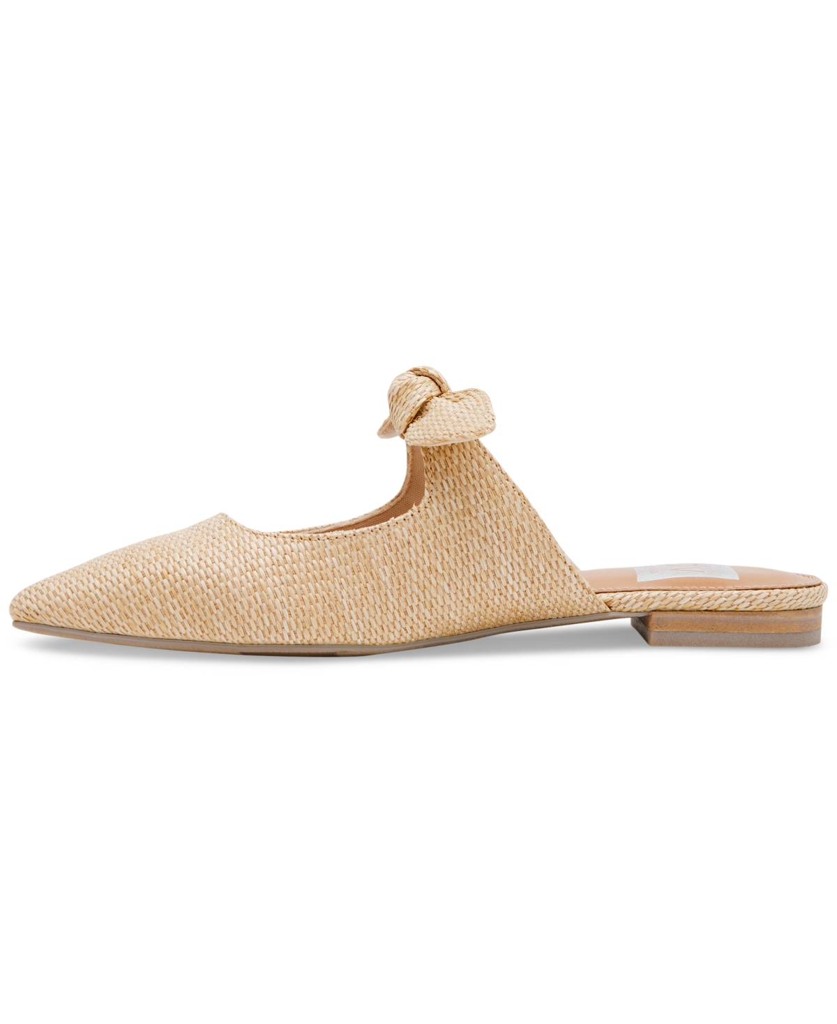 Dv Dolce Vita Women's Christian Bow Knot Mule Slide Flats In Raffia