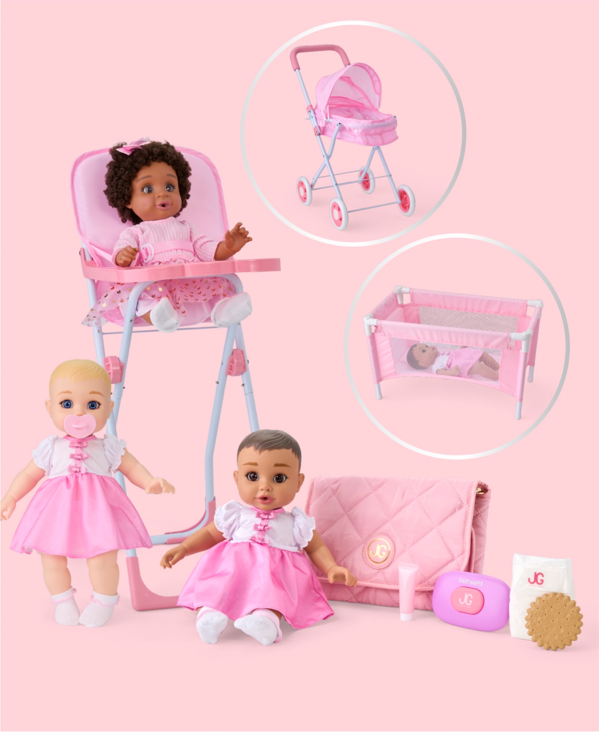 Journey Girls 14" Baby Doll, Created For Macy's In Light,pastel Brown