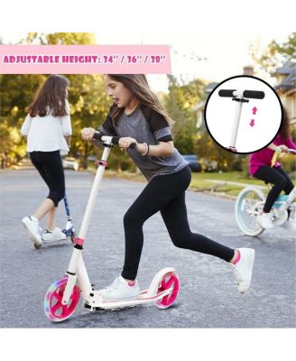 Portable Folding Sports Kick Scooter with LED Wheels