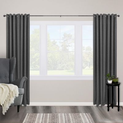 Kenney Bronn 3/4 Inch Decorative Curtain Rod for Room Darkening