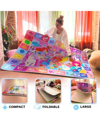Super Soft Plush Surface ABC Playmat for Kids Toddlers & Infants