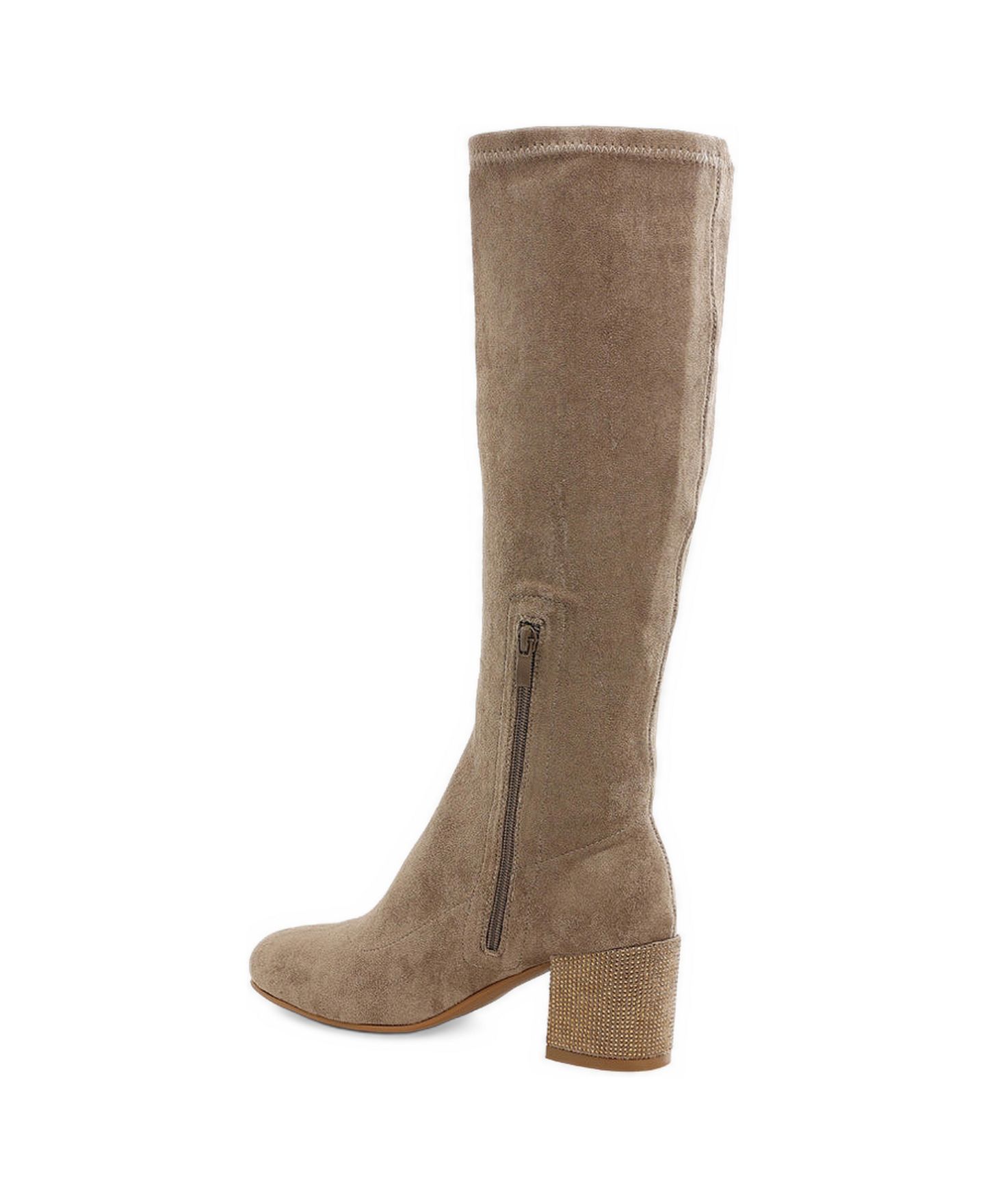 Женские ботинки Rag & Co Sinaloa Microfiber Knee High, цвет: Бежевый / Хаки — фото 3