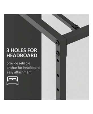 Bed Frame, Metal Platform Bed Frame With Bid Storage Space, Noise Free Bed Frame With Metal Slat Support, No Box Spring Needed, Easy To Assemble