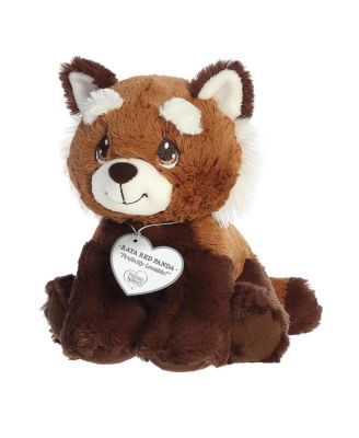 Small Raya Red Panda Precious Moments Inspirational Plush Toy Brown 7.5"