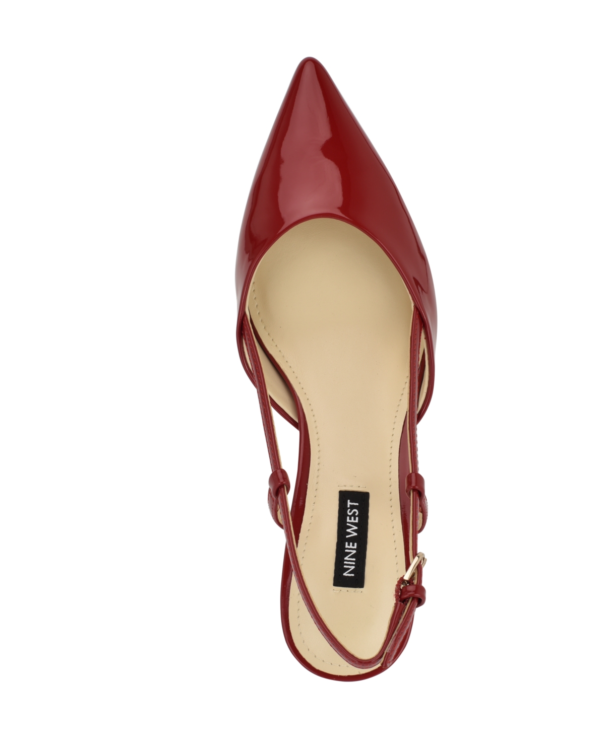 Nine West Women's Rhonda Tapered Heel Slingback Pumps In Red Patent