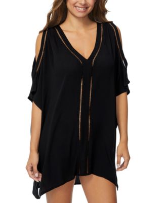 Juniors' Samba Cold-Shoulder Cover-Up Tunic