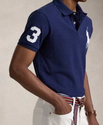 Men's  Big Pony Custom Slim Fit Mesh Polo