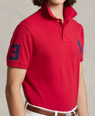 Men's  Big Pony Custom Slim Fit Mesh Polo