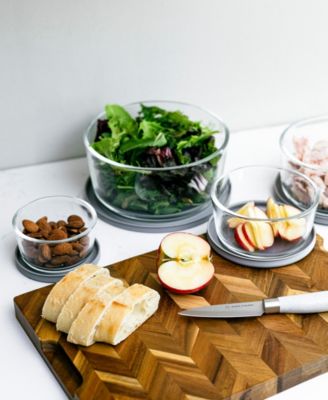 8-Piece Round Nesting Food Storage and Meal Prep Container Set