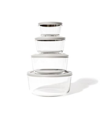 16-Piece Round Nesting Food Storage and Meal Prep Container Set