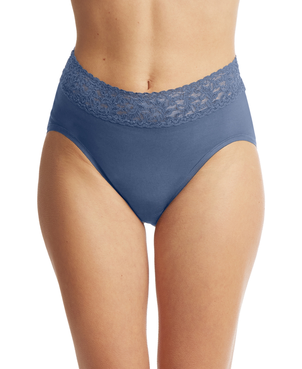Hanky Panky Women's Supima Cotton French Brief In Washed Indigo Blue