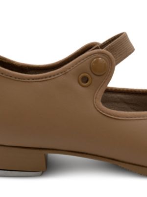 Girls Shuffle Tap Shoe Black Patent