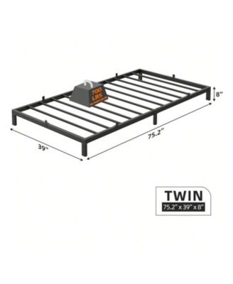 gaomon 8-Inch Metal Low Platform Bed Frame with Metal Slat Support, Mattress Foundation, No Box Spring, Noiseless â€“ Bed Frame - Full