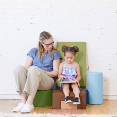 SoftZone Crawl and Climb Playtime Playset, Earthtone, 6-Piece