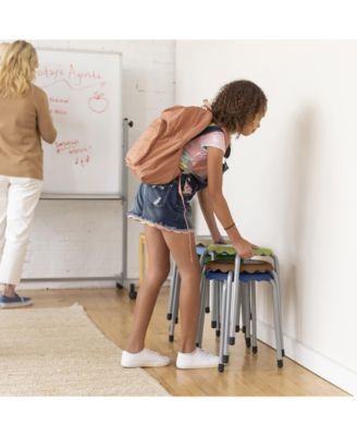 Daisy Stackable Stool Set, Earthtone, 8-Piece