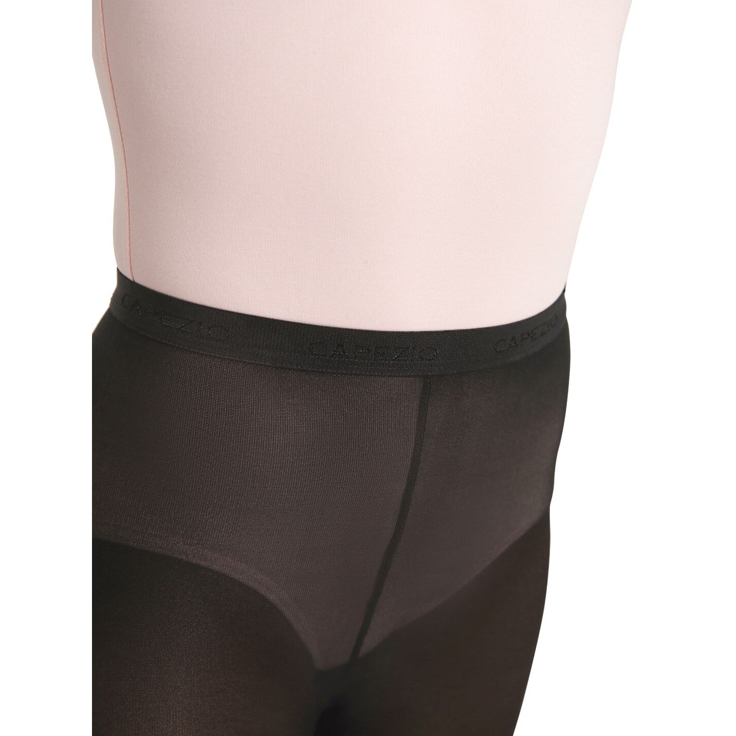 Женские блестящие колготки с закрытой стопой Capezio Ultra, цвет: Чёрный — фото 3