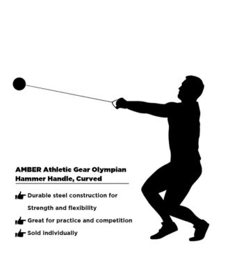 Amber Sporting Goods Olympian Hammer Handle, Durable Steel, German Style for Practice & Competition