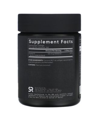 Vitamin D3 Strength mcg 000 IU) - Softgels