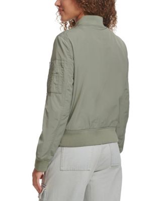 Women's Lightweight Zip-Detail Bomber Jacket