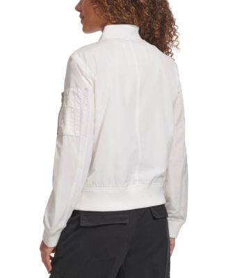 Women's Lightweight Zip-Detail Bomber Jacket