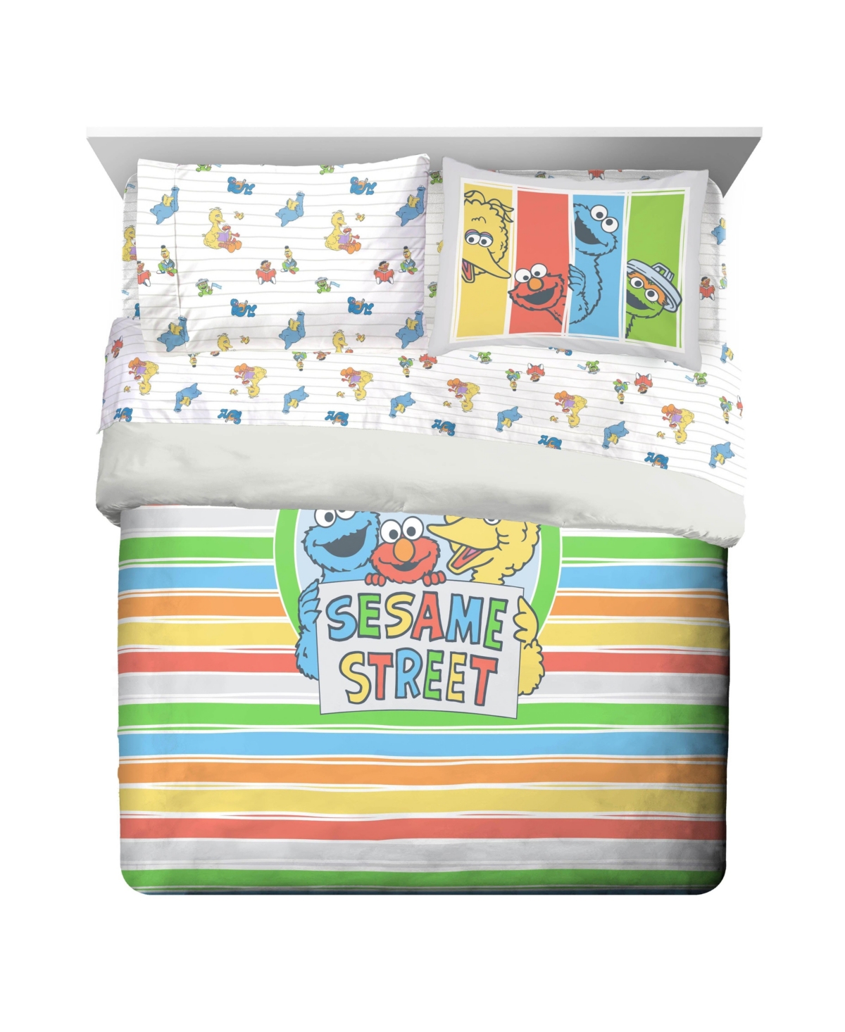 Saturday Park Sesame Street 100% Organic Cotton Kids Bed Set